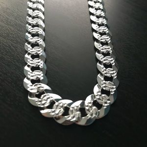 Heavy Sterling Silver Curb Chain